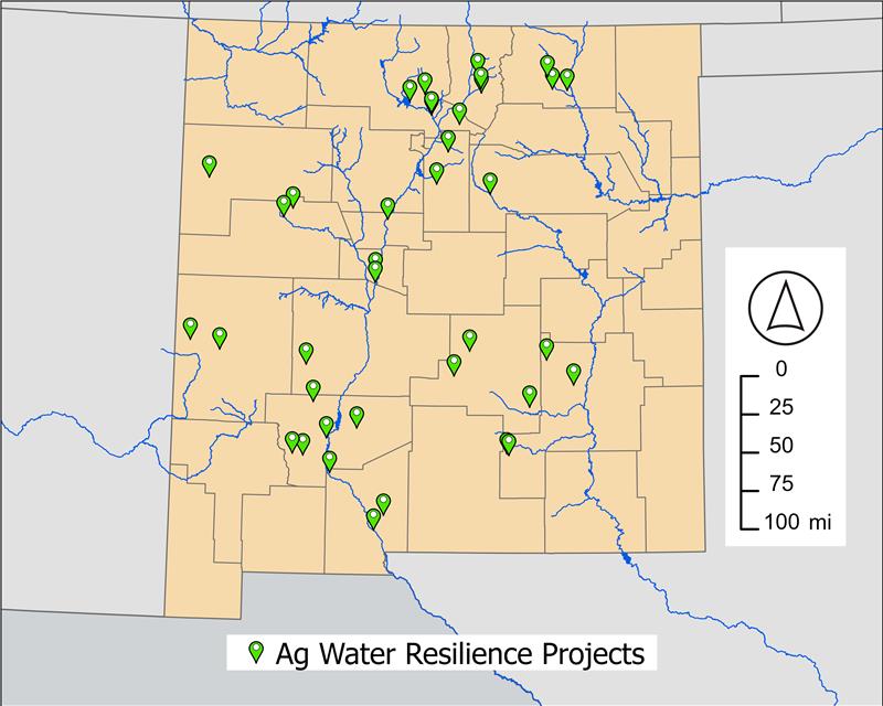 New Mexico Water Distribution Map